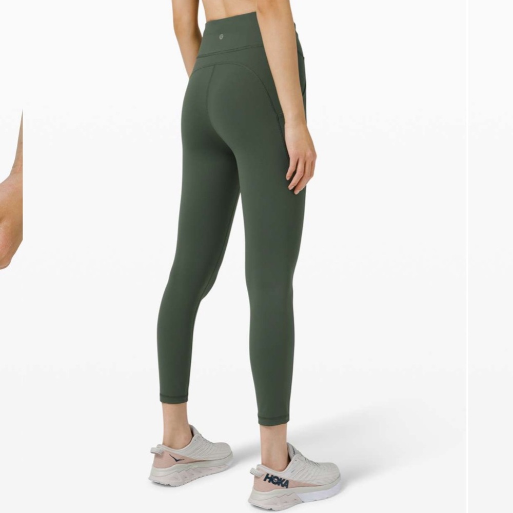 Lululemon Invigorate High-Rise Tight 25" Smoked Spruce Green size 2